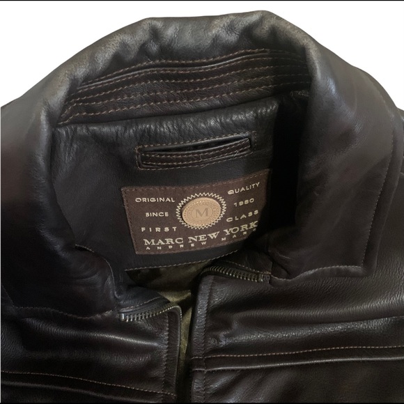 Andrew Marc Genuine Leather Jacket - Picture 7 of 7